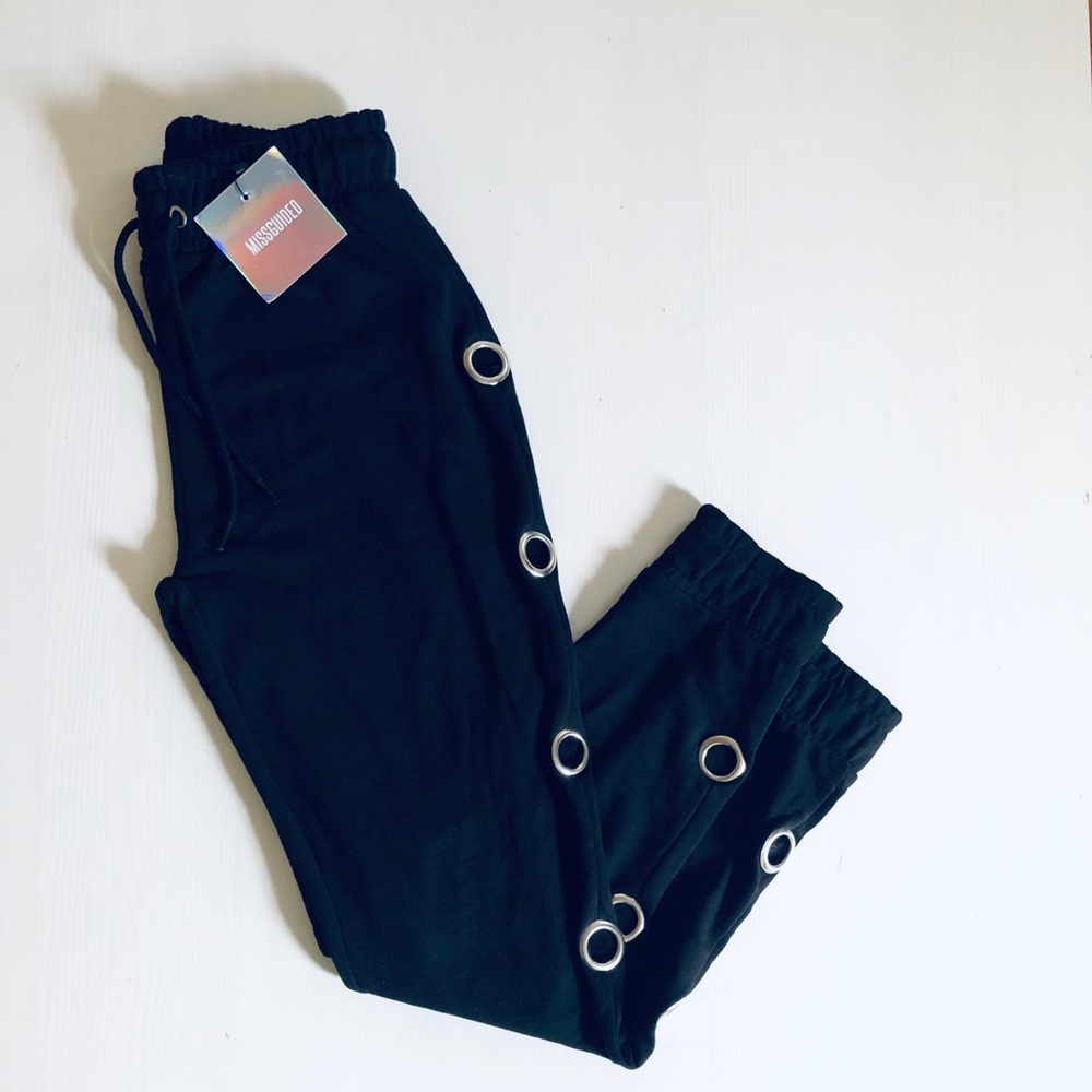 Missguided grommet sweatpants